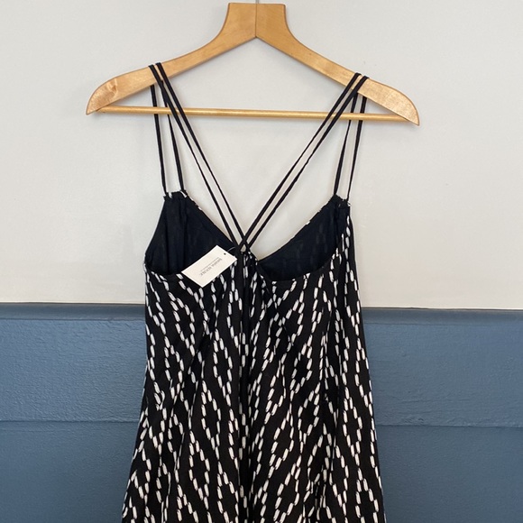 NWT Banana Republic Ikat Patio Dress in Black  6 - Picture 8 of 12